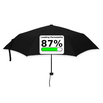 Loading Personality 87% – Nerdy Statement Tee - Regenschirm (klein) - Schwarz - Vorne