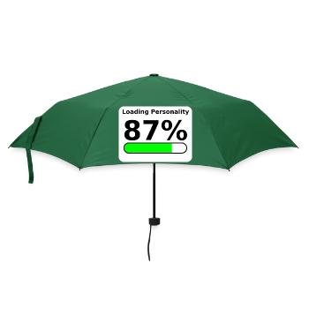 Loading Personality 87% – Nerdy Statement Tee - Umbrella (small) - bottlegreen - Front