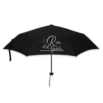 Riva del Garda, Gardasee - Regenschirm (klein) - Schwarz - Vorne