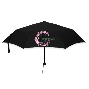 Make your dream bloom - Parapluie standard - noir - Devant