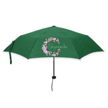 Make your dream bloom - Parapluie standard - vert bouteille - Devant