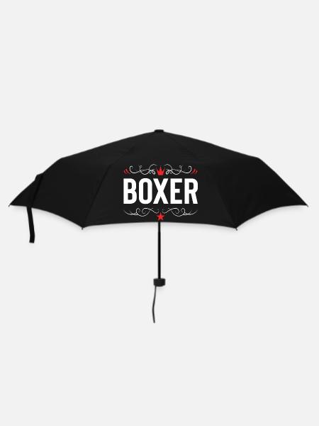 Boxer Boxen Sport - Regenschirm (klein) - Schwarz