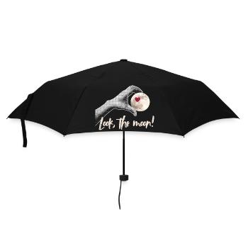 Regarde la lune ! Conception Moonlover - Parapluie standard - noir - Devant