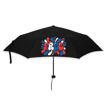 Liberté en éclats tricolores - Parapluie standard - noir - Devant