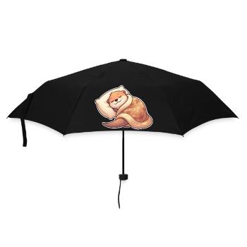 Loutre endormie - Parapluie standard - noir - Devant
