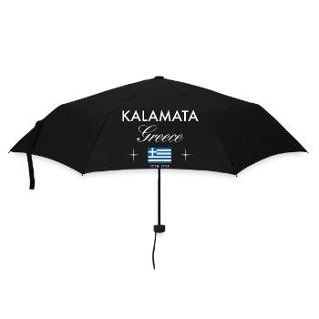 Kalamata Griechenland Koordinaten Reise Souvenir - Regenschirm (klein) - Schwarz - Vorne