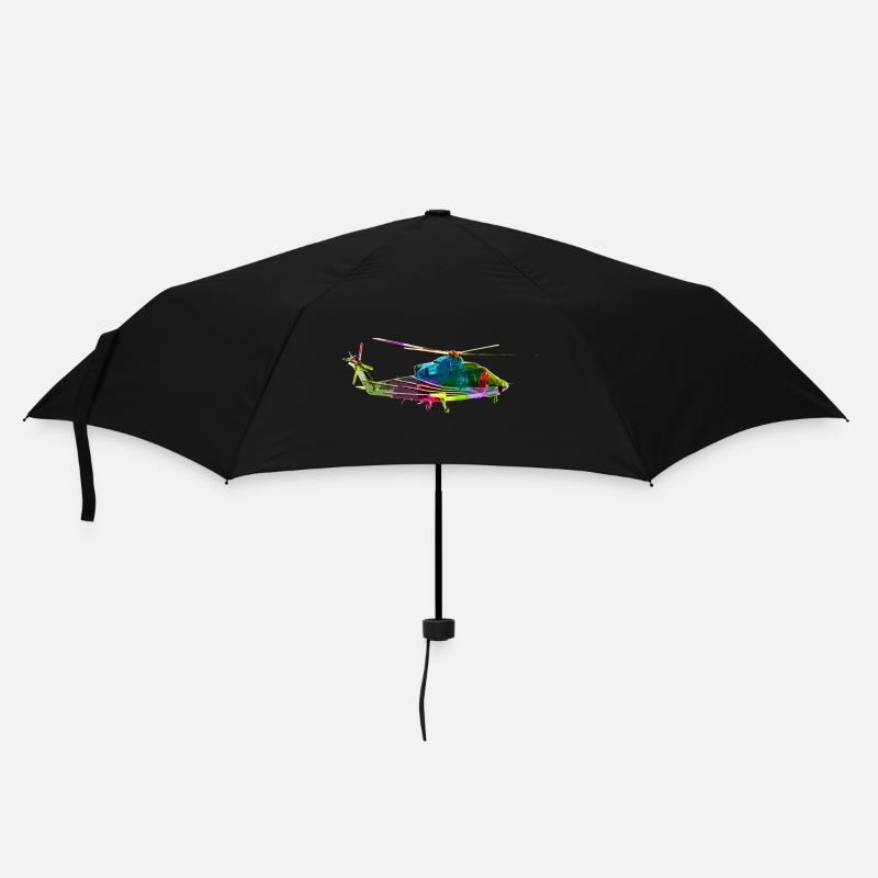 Hélicoptères colorés - Parapluie standard - noir