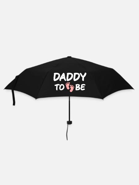 Papa Vater - werdende Väter Geschenke Schwanger - Regenschirm (klein) - Schwarz