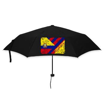 Ecuador Flaggen Design / Geschenk Südamerika - Regenschirm (klein) - Schwarz - Vorne