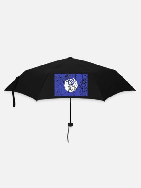 Präfektur Ibaraki japanische japanische Flagge - Regenschirm (klein) - Schwarz
