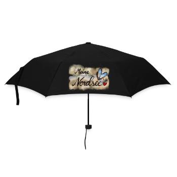Conception de cœur de la mer du Nord pour les fans - Parapluie standard - noir - Devant