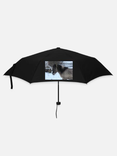 Affiche Cheval Cheval - Parapluie standard - noir