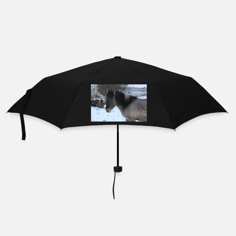 Affiche Cheval Cheval - Parapluie standard - noir