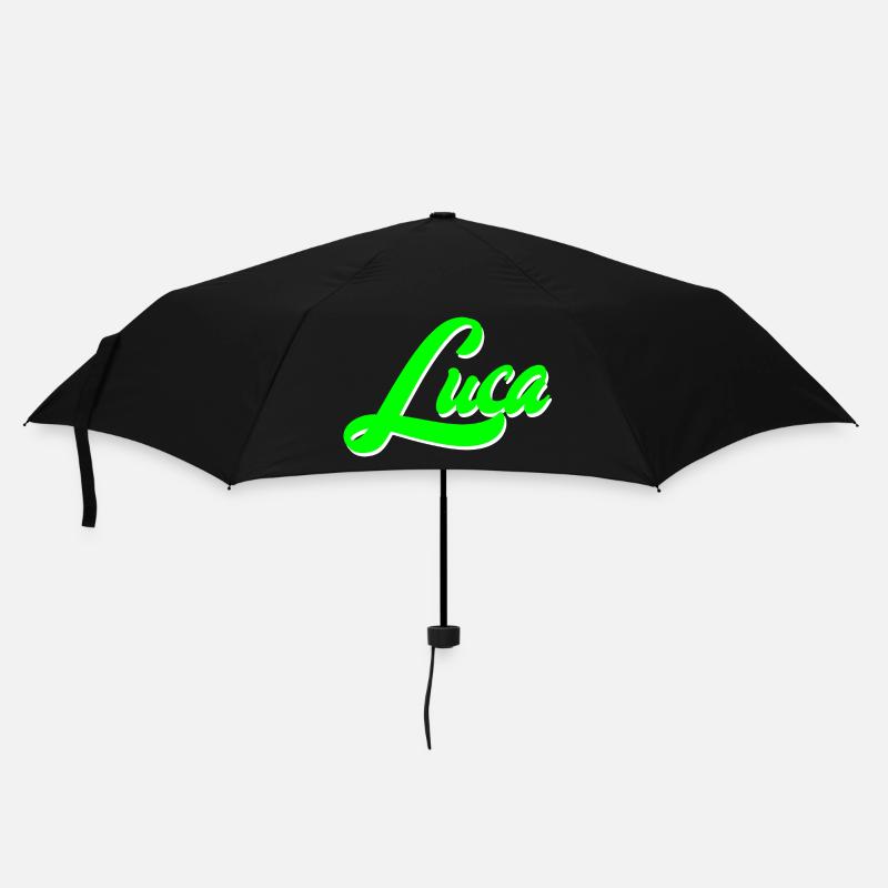 Luca Bright Neon Lettering Lettering - Parapluie standard - noir