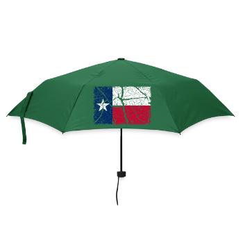 Texas Vintage - Regenschirm (klein) - Flaschengrün - Vorne