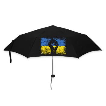 Flag Of Ukraine Ukraine Support Ukraininens - Umbrella (small) - black - Front