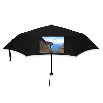 Madeira Portugal Poster - Regenschirm (klein) - Schwarz - Vorne
