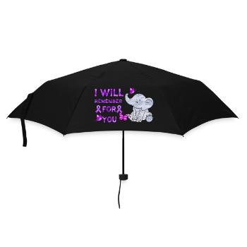 Alzheimer's Disease Brain Forgotten Forgetful - Umbrella (small) - black - Front