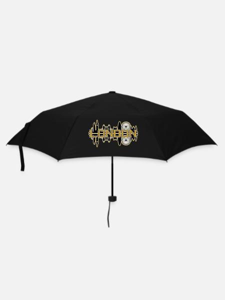 Londres Angleterre Uk City Skyline Gold Home Love - Parapluie standard - noir