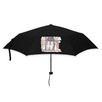 Rathaus Erkelenz 41812 Kreis Heinsberg NRW - Regenschirm (klein) - Schwarz - Vorne