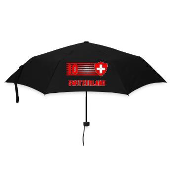 Switzerland Football Team - Umbrella (small) - black - Front