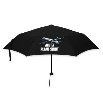 Just A Plane Shirt Airline Pilot Aviation - Umbrella (small) - black - Front