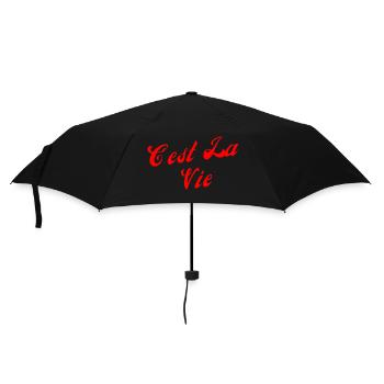 C'est la vie - Parapluie standard - noir - Devant