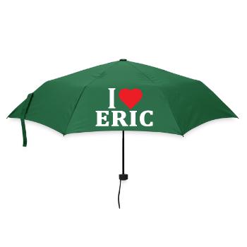 t-shirt J’adore Eric idée cadeau t-shirt - Parapluie standard - vert bouteille - Devant