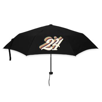 24ème anniversaire vintage - Parapluie standard - noir - Devant