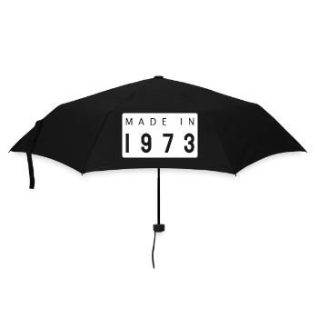 Made in 1973 year of birth gift - Umbrella (small) - black - Front