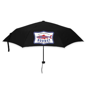 Norway Fly Fishing Adventure Salmon Fishing, Fly - Umbrella (small) - black - Front