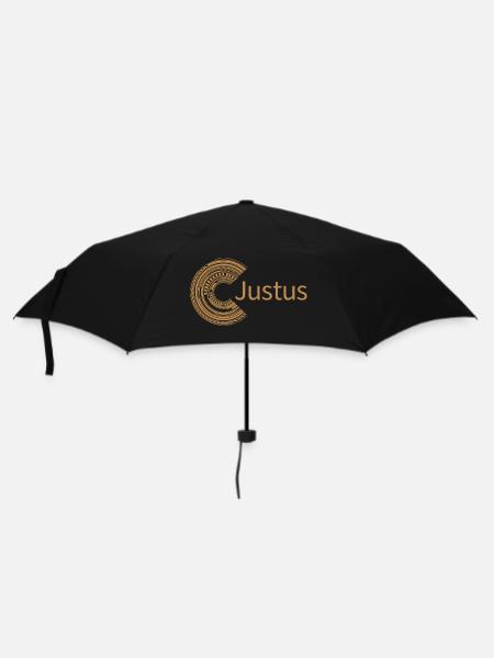 Für Justus - Regenschirm (klein) - Schwarz