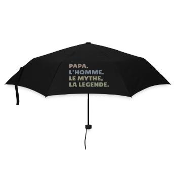 Le meilleur papa, c'est une légende, le plus fort - Parapluie standard - noir - Devant