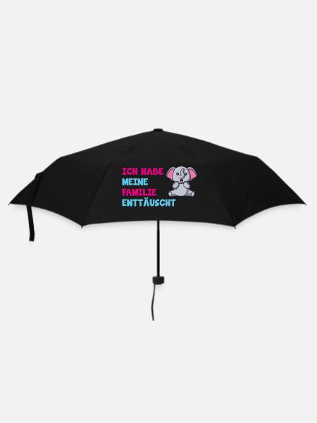 Ich habe meine Familie enttäuscht - Regenschirm (klein) - Schwarz