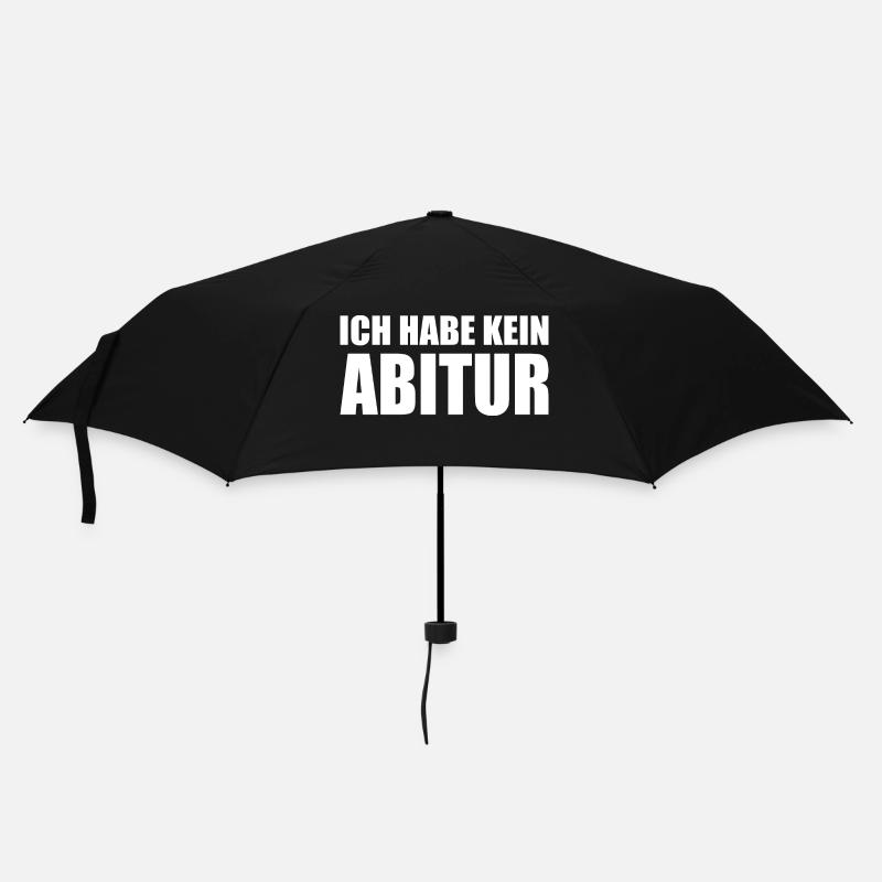 Ich habe kein abitur - Regenschirm (klein) - Schwarz