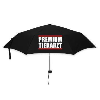 Veterinär Tiermedizin Tierarzt - Regenschirm (klein) - Schwarz - Vorne