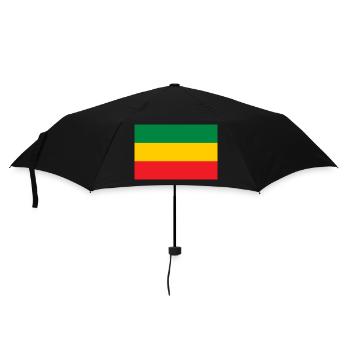 Flag of the Reggae Rastafari Rasta Roots One Love - Umbrella (small) - black - Front