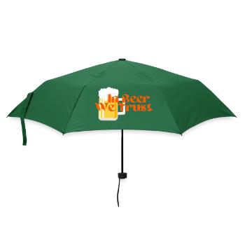 In Beer We Trust! - Umbrella (small) - bottlegreen - Front