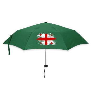 Drapeau géorgien utilisé - Parapluie standard - vert bouteille - Devant