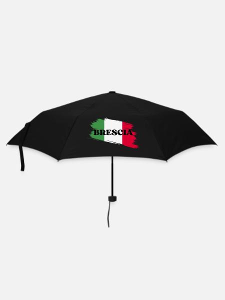 Bresscia Bella Italia - Regenschirm (klein) - Schwarz