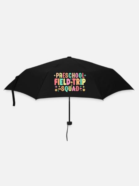 Preschool Field Trip Squad - Umbrella (small) - black