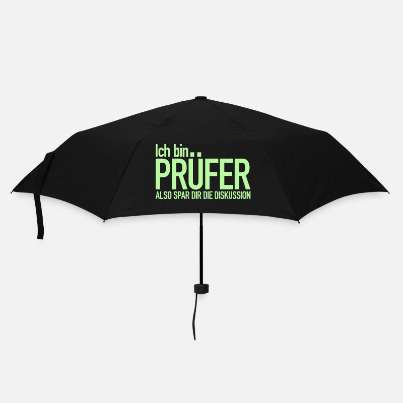 Ich bin Prüfer, Spar dir die Diskussion - Regenschirm (klein) - Schwarz