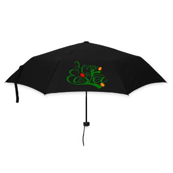 Happy Easter Osterfest - Regenschirm (klein) - Schwarz - Vorne