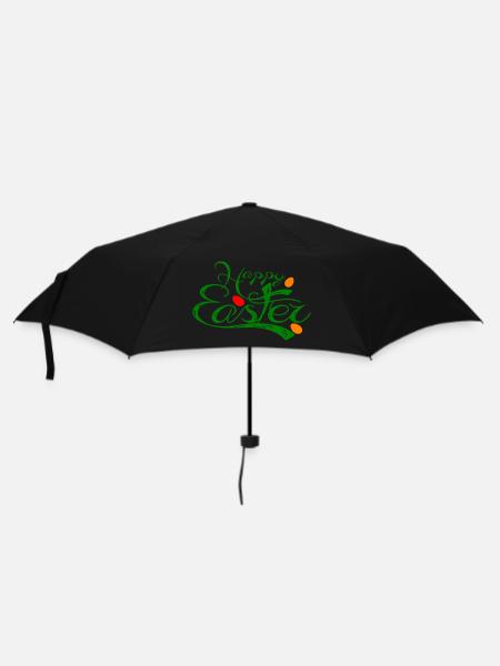 Happy Easter Osterfest - Regenschirm (klein) - Schwarz