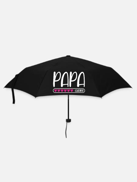 Papa loading - Regenschirm (klein) - Schwarz
