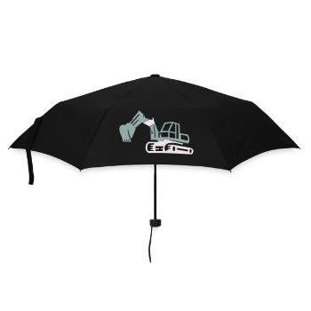 excavator - Umbrella (small) - black - Front