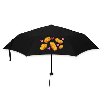 Chicken Nugget Lover Chicken Nuggets - Umbrella (small) - black - Front