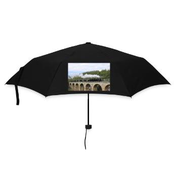 SBB Lok auf Viadukt - Regenschirm (klein) - Schwarz - Vorne