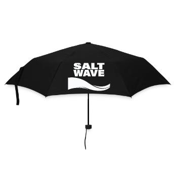 SALT WAVE - Regenschirm (klein) - Schwarz - Vorne