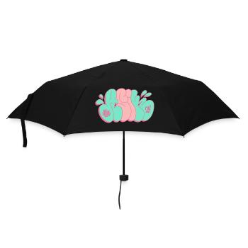 Throwing graffiti Asik streetart - Umbrella (small) - black - Front